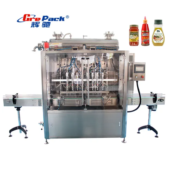 Automatic Tomato Sauce Chili Jam Paste Filling Sealing Capping Labeling Machine Production Line