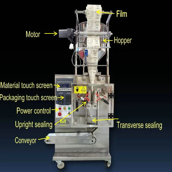 Multi-Function Automatic Fish Feed Powder Liquid Granule Horizontal Packing Machine