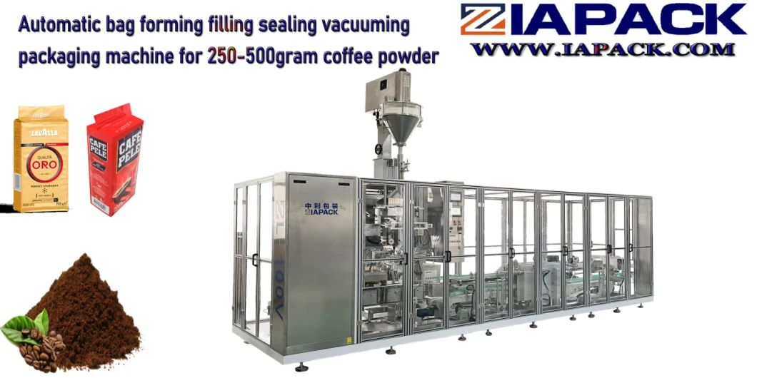 Automatic Vertical Bag Forming Filling Sealing Vacuum Packaging (Packing) Machine for Powder Flour Yeast Coffee Powder, Biological Enzyme Preparations Additive