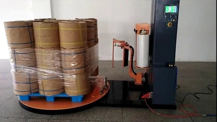 Stretch Film Packing Automatic Pallet Shrink Wrap Stretch Wrapping Machine Have Stock