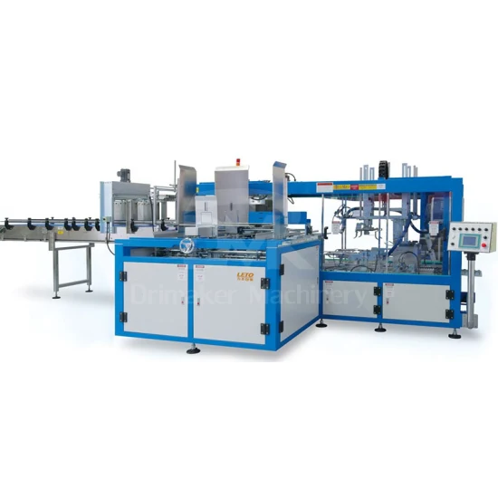 PE Heating Shrink Film Glass Bottle Beer Drinks Carton Box Sleeve Wrapping Shrinking Packing Machinery with One Piece