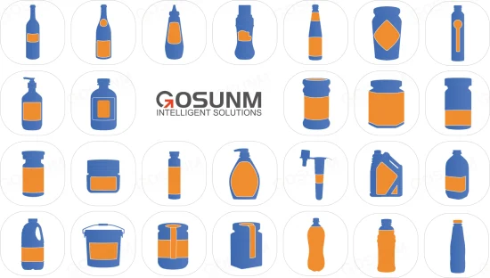 Gosunm Semi-Auto Bottle Labeling Machine Small Size Automatic Desktop Bottle Labeling Machine