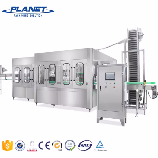 Rotary Automatic 12000~15000bph Pet Plastic Bottle Carbonated Soft Drink CSD Juice Beverage Rinsing Filling Capping Machine