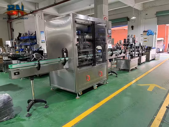 High Quality Bottle Jar Liquid Oil Cream Servo Filling Machine with Capping Labeling Line