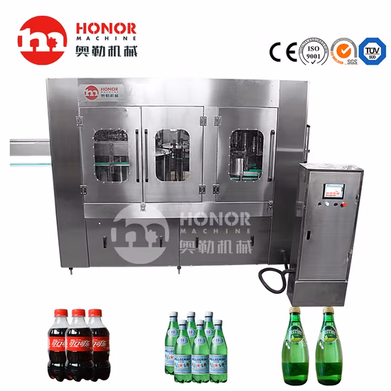 Hot Filling/Warm Bottle Filler Bottled Water Carbonated Soft Juice Drink Bottling Filling Machine Bottle Washing Filling Capping Labeling Packing Machine